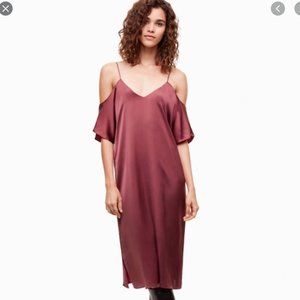 Wilfred Cold-shoulder Midi Dress